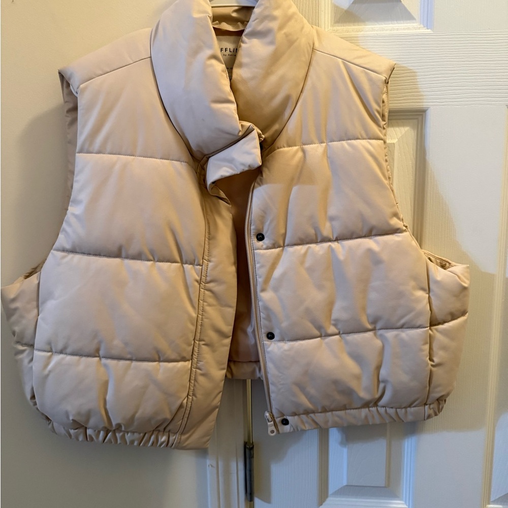 Beige Puffer Vest